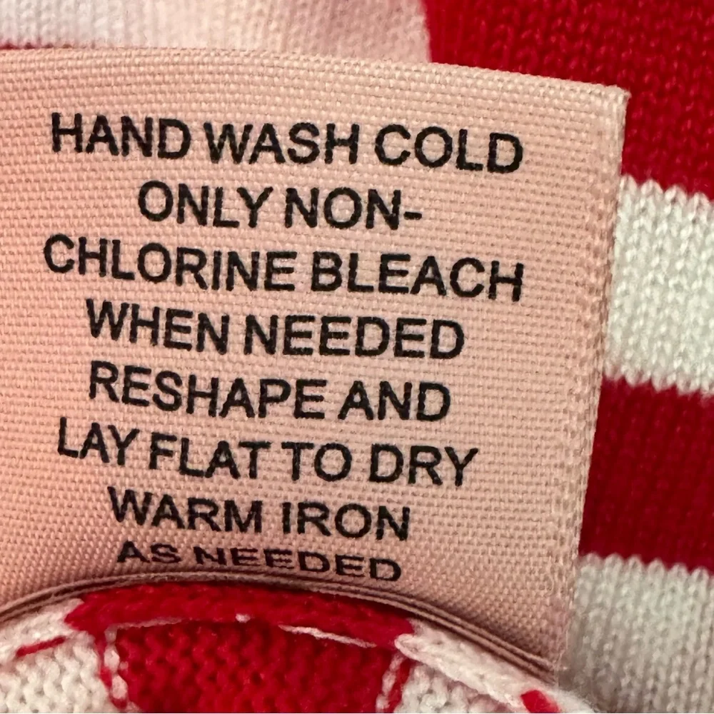 Philosophy Republic Red White Striped Lightweight Sweater Heart – Size 1X - Picture 3 of 6